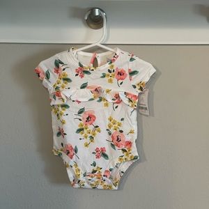 Cute floral baby onesie